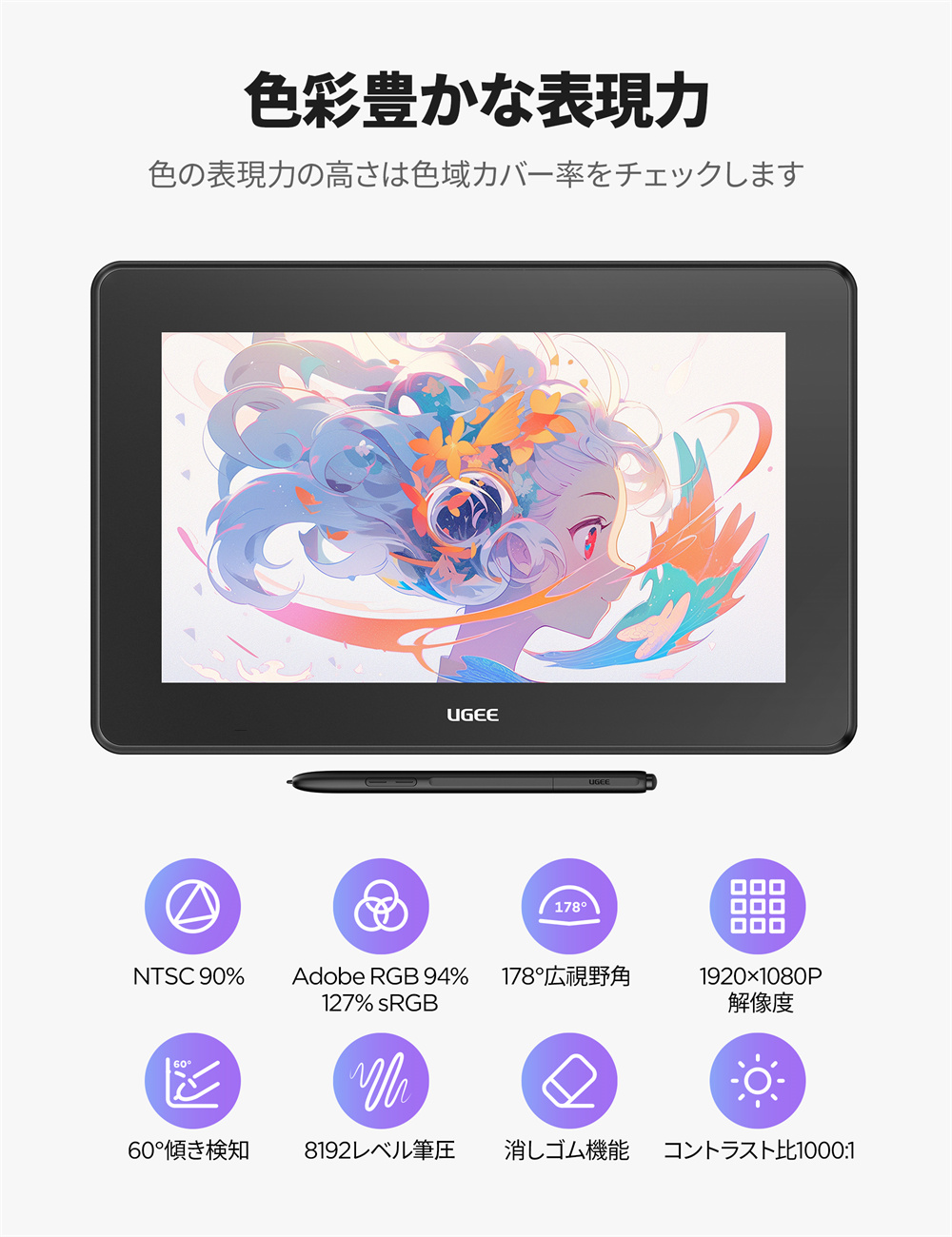 11.9インチ 液晶ペンタブレット | ugee 公式ストア